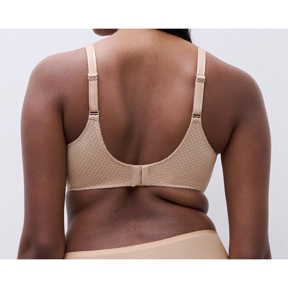 Chantelle C Magnifique Nouveau Seamless Unlined Minimizer Bra Beige Sz 36H NWOT - Picture 4 of 14